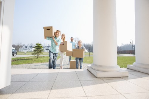 Removal team planning a house move in Finchley