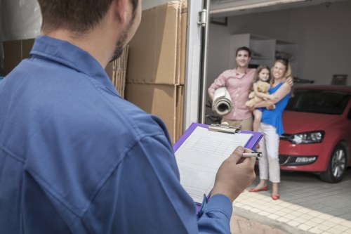 Local moving team handling access challenges in Finchley