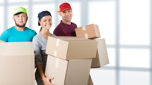 Local removal van helping with flat relocation in Finchley