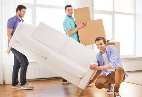 Finchley moving supplies and packing boxes prepared for a house move