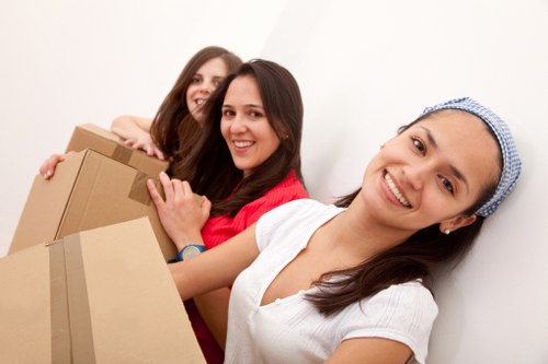 Local removals team assisting with a residential move in Finchley