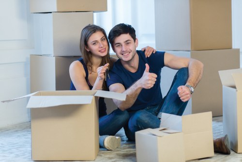 Commercial move support with a removal van in Finchley