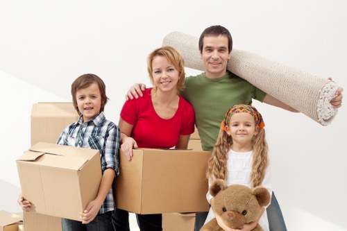 Moving van and furniture loading for Finchley removals