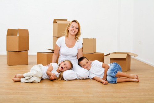 Removal crew supporting a flat move in Finchley