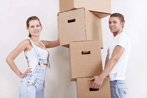 Furniture collection and delivery van in Finchley
