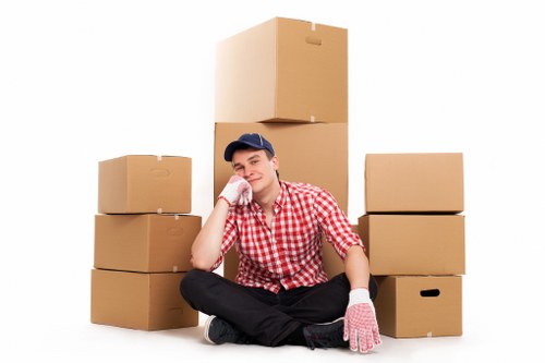 Careful packing and loading for a Finchley house move