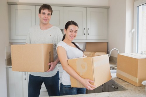 Removal van loaded for a local move near Finchley